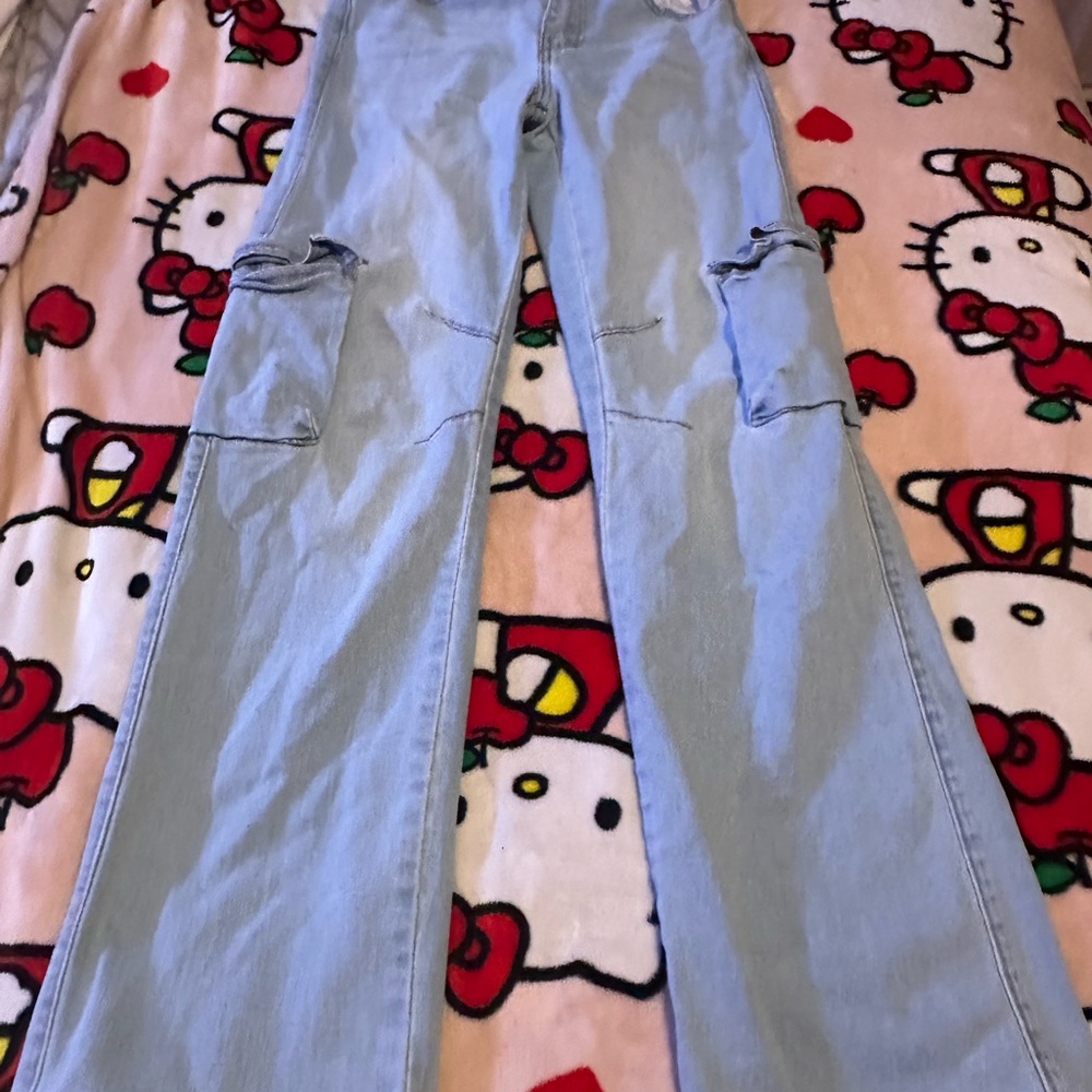 VIP Light Blue Flare Jeans